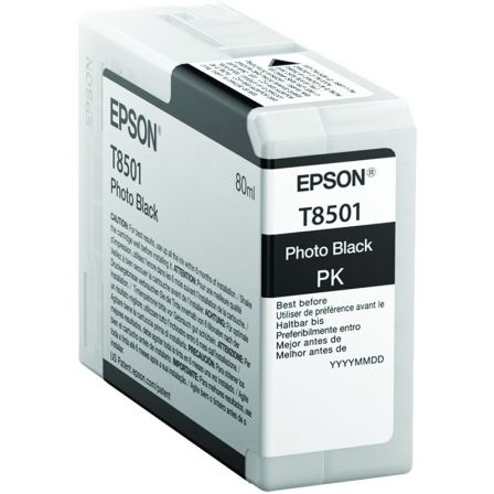 Epson Cartucho de Tinta Photo Black C13T850100 para SureColor SC-P800 Epson Cartucho de Tinta Photo Black C13T850100 para SureColor SC-P800