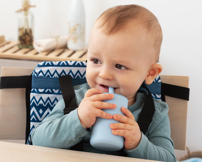 KioKids Vaso Azul con Pajita para Bebé +6 Meses Silicona Alimentaria Libre BPA KioKids Vaso Azul con Pajita para Bebé +6 Meses Silicona Alimentaria Libre BPA