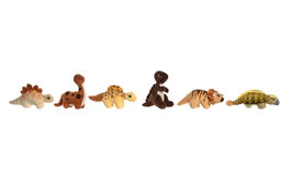 DKD Home Decor Peluche Multicolor Poliester Hecho a Mano 22 x 14.5 x 9 cm (12 Unidades)