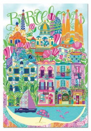 EDUCA BORRAS Puzzle Barcelona Car Pintos de 1000 piezas