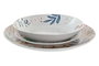 DKD Home Decor Juego de Vajilla de Porcelana de 18 Piezas con Flores Multicolor