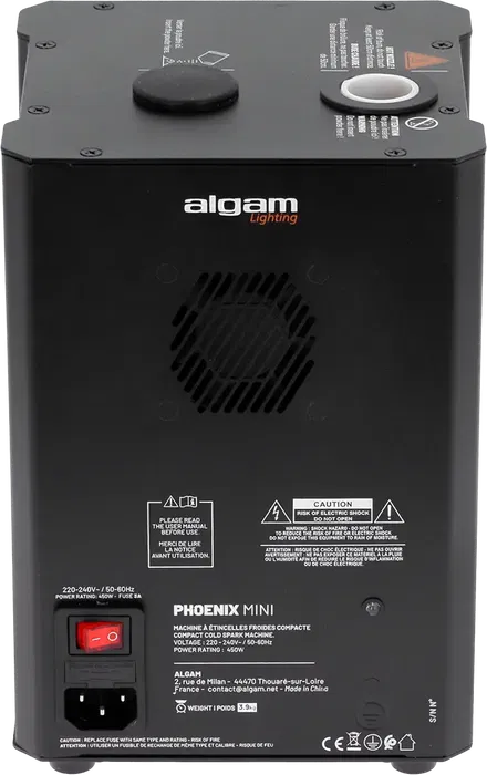 Algamlight Máquina Compacta de Chispa Fría 450W para Fiesta, Evento, Escenario