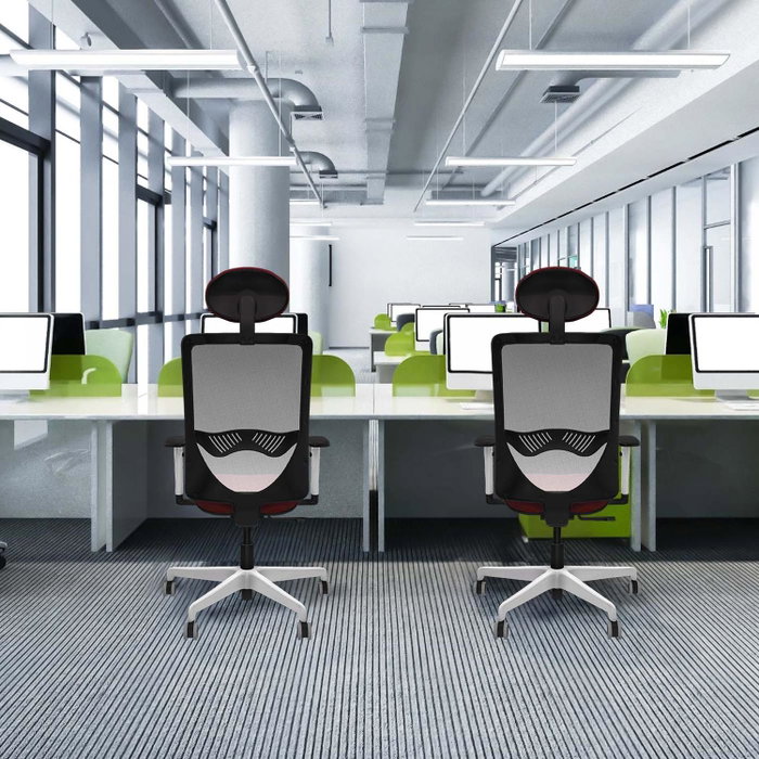 PIQUERAS Y CRESPO Silla de oficina Zulema con mecanismo Sincro, Azul claro y Gris PIQUERAS Y CRESPO Silla de oficina Zulema con mecanismo Sincro, Azul claro y Gris