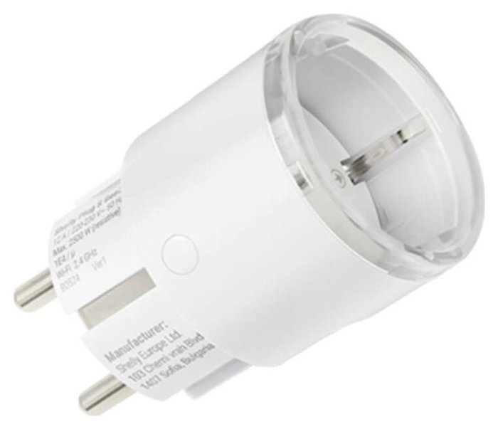 Shelly Plug S Gen3 Matter Wi-Fi Smart-Steckdose 12A Messfunktion WLAN Bluetooth blanco