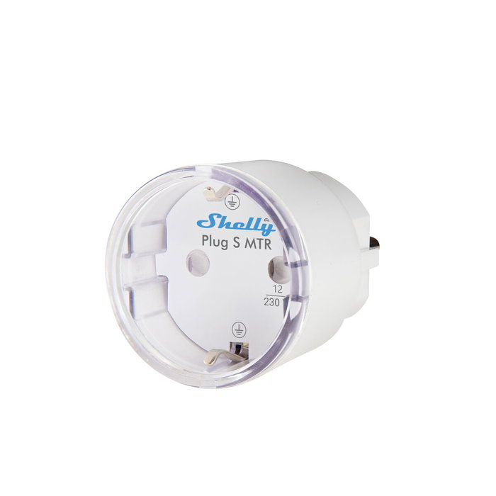 Shelly Plug S Gen3 Matter Wi-Fi Smart-Steckdose 12A Messfunktion WLAN Bluetooth blanco
