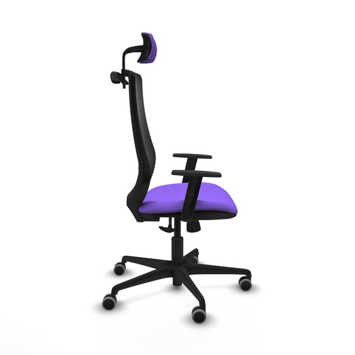 PIQUERAS Y CRESPO Silla de oficina Mardos con mecanismo Sincro, Lila y Negro PIQUERAS Y CRESPO Silla de oficina Mardos con mecanismo Sincro, Lila y Negro