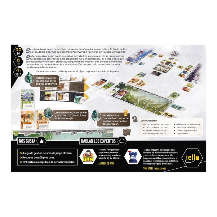 Devir Saber Ancestral - Juego de Mesa Estratégico de Cartas - 2 a 4 Jugadores - A Partir de 14 Años - 75 Minutos - Idioma Español Devir Saber Ancestral - Juego de Mesa Estratégico de Cartas - 2 a 4 Jugadores - A Partir de 14 Años - 75 Minutos - Idioma Español