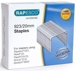 Grapas Rapesco Gran Capacidad 923/20 Mm. Galvanizadas Caja De 1000