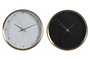 DKD Home Decor Reloj de Pared de Aluminio Golden Chic Surtido de 2 Unidades