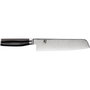Kai Shun Premier Tim Mälzer Minamo Santoku 20cm de acero Damascus con mango de Pakkawood negro