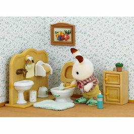 Sylvanian Families Set de chocolate para conejos e inodoro con Chocolate Rabbit Boy