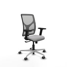 PIQUERAS Y CRESPO Silla de oficina Motilla con mecanismo Sincro y Brazos 2D Gris