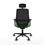 PIQUERAS Y CRESPO Silla de oficina Mardos con mecanismo Sincro/Traslack, Verde y Negro