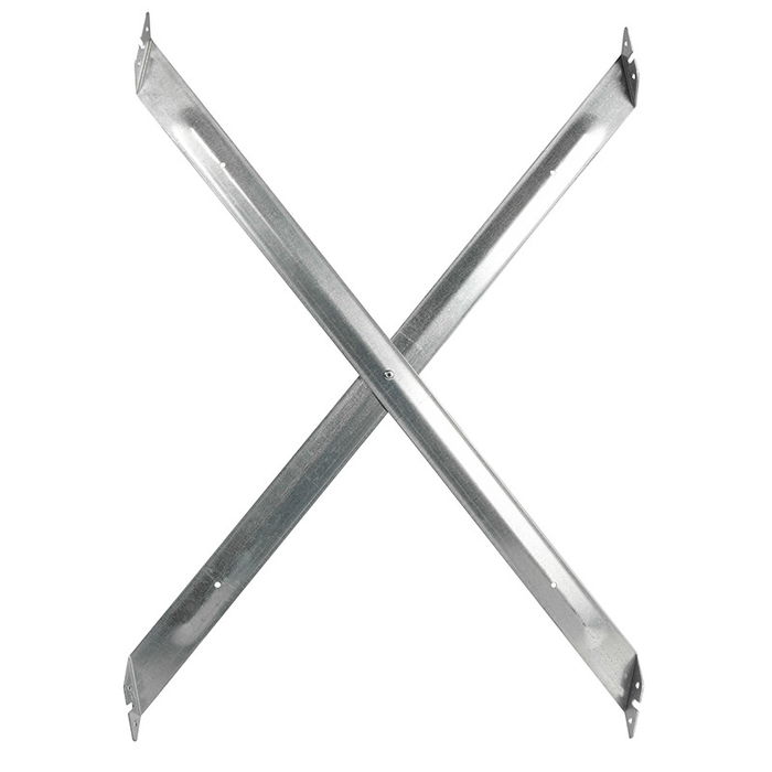 HERRAJES ALK Soporte Metálico Forma X 820.13 para Mueble Frigorífico HERRAJES ALK Soporte Metálico Forma X 820.13 para Mueble Frigorífico