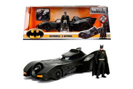 JADA TOYS Batman Figura + Batmovil Metal 1:24 DC Comics