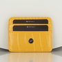 Zoozie Bags Cartera y Tarjetero de Piel Amarillo 2453 con 4 Fundas para Tarjetas y Funda para Billetes 10.5 x 8.5 cm