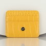 Zoozie Bags Cartera y Tarjetero de Piel Amarillo 2453 con 4 Fundas para Tarjetas y Funda para Billetes 10.5 x 8.5 cm