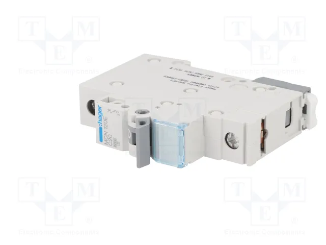 HAGER MCN120E Interruptor Magnetotérmico 20A 1 Polo 6kA