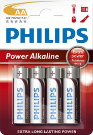 Pilas Philips Powerlife Lr06 Super Alcalina Blister De 4