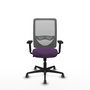 PIQUERAS Y CRESPO Silla de oficina Zulema con mecanismo Sincro, Morado y Gris