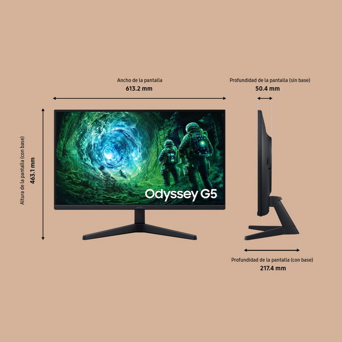 Samsung Odyssey G53F 27 pulg. QHD IPS 200 Hz Negro