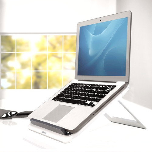 Fellowes Soporte Elevador para Portátil Spire Series Blanco y Gris para 17 pulgadas Fellowes Soporte Elevador para Portátil Spire Series Blanco y Gris para 17 pulgadas