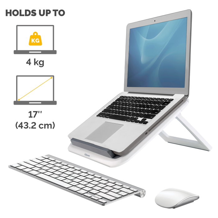 Fellowes Soporte Elevador para Portátil Spire Series Blanco y Gris para 17 pulgadas Fellowes Soporte Elevador para Portátil Spire Series Blanco y Gris para 17 pulgadas