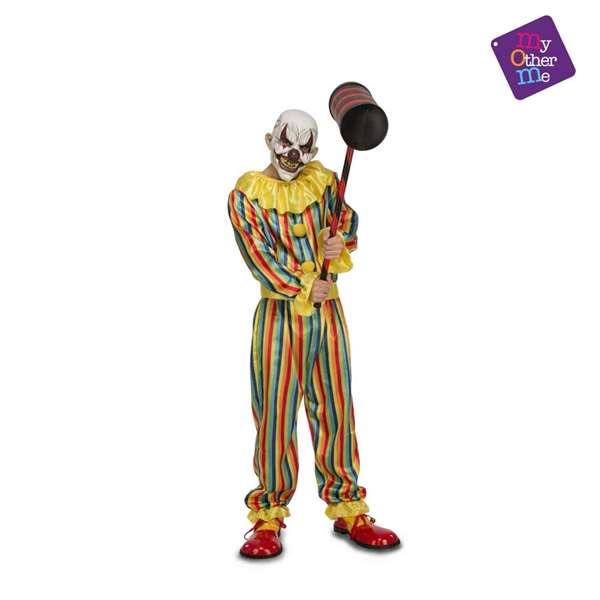 My Other Me Disfraz Prank Clown Talla XL Mono Cinturón Máscara Polyester 100%