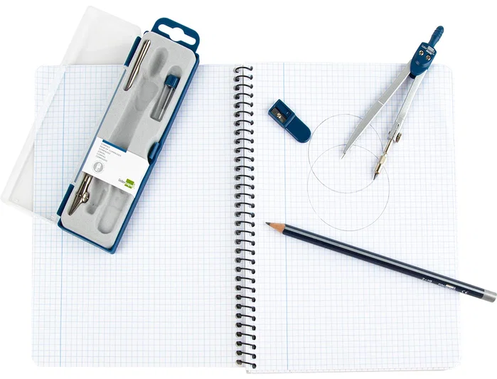 Liderpapel Compás Técnico Escolar Articulado con Minas de 2 mm Liderpapel Compás Técnico Escolar Articulado con Minas de 2 mm