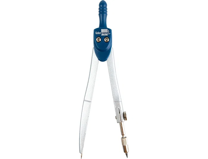 Liderpapel Compás Técnico Escolar Articulado con Minas de 2 mm Liderpapel Compás Técnico Escolar Articulado con Minas de 2 mm