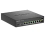D-Link DMS-1250-10SPL Switch Gestionado L2/L3, 8 Puertos 2.5G Multi-Gigabit PoE+ (120W), 2 Puertos Combo SFP+ 10G, Montaje en Rack