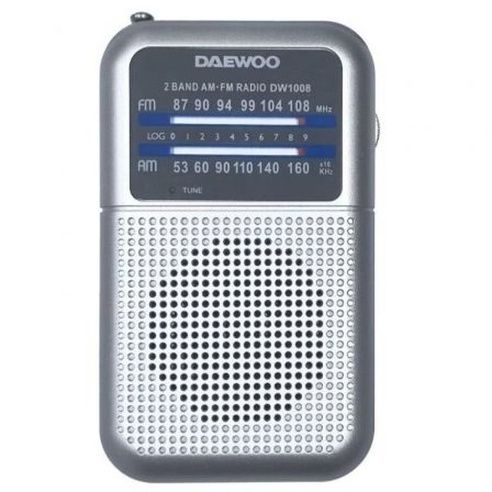 Daewoo Radio portátil DW1008 plata Daewoo Radio portátil DW1008 plata