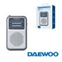 DAEWOO Radio AM/FM Silver - Receptor de ondas AM y FM