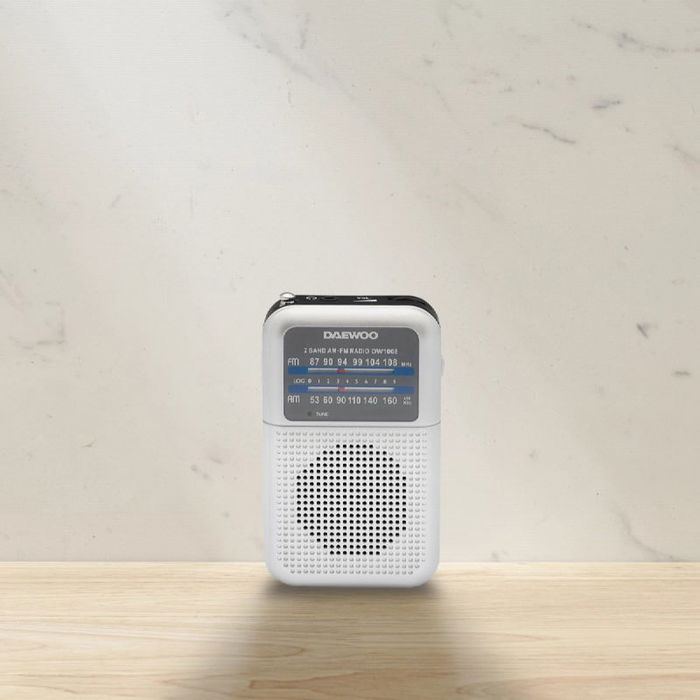 DAEWOO Radio AM/FM Silver - Receptor de ondas AM y FM