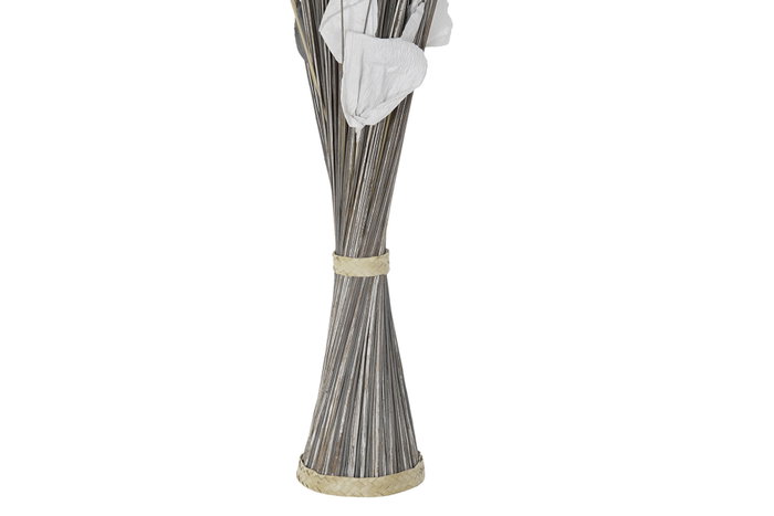 DKD Home Decor Ramo de Fibra de Coco Surtido Gris y Marrón