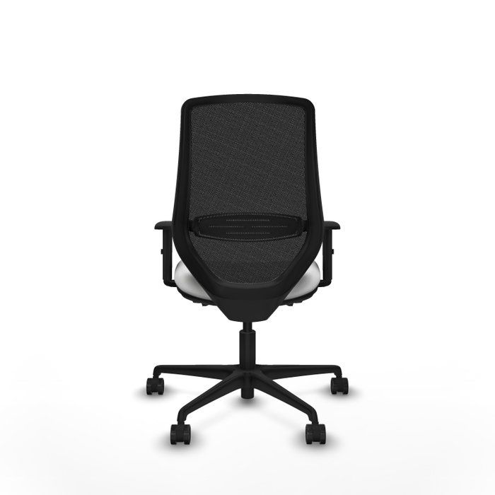 PIQUERAS Y CRESPO Silla de oficina Mardos con mecanismo Sincro/Traslack, Blanco y Negro