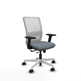 PIQUERAS Y CRESPO Silla de oficina Haches Gris/Blanco