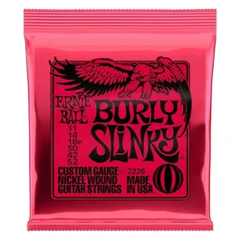 ERNIEBALL Juego Cuerdas Guitarra Eléctrica Slinky Burly 11-52
