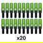 Kit de tornillos OMP OMPS09971208 28 mm Verde M12 x 1,25