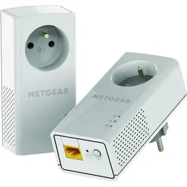 Netgear PLP2000-100FRS Adaptador Powerline Gigabit Ethernet con 2 Puertos RJ45 10/100/1000 Mbps (Paquete de 2)