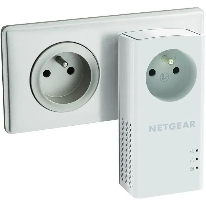Netgear PLP2000-100FRS Adaptador Powerline Gigabit Ethernet con 2 Puertos RJ45 10/100/1000 Mbps (Paquete de 2)