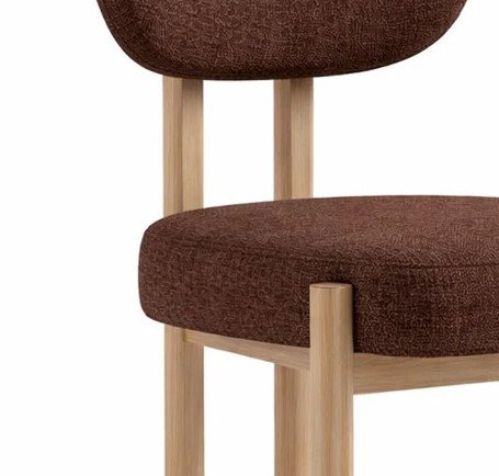 DKD Home Decor Silla de Poliéster y Hierro con Tela Anti-manchas Marrón