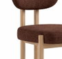 DKD Home Decor Silla de Poliéster y Hierro con Tela Anti-manchas Marrón
