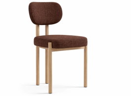 DKD Home Decor Silla de Poliéster y Hierro con Tela Anti-manchas Marrón