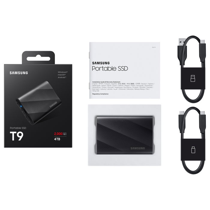 Samsung MU-PG4T0B 4TB SSD USB 3.2 Gen2 Tipo C 2000MB/s Negro