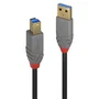 Lindy Cable USB 3.2 Gen 1 Anthra Line Tipo A a B, 5 m, Negro