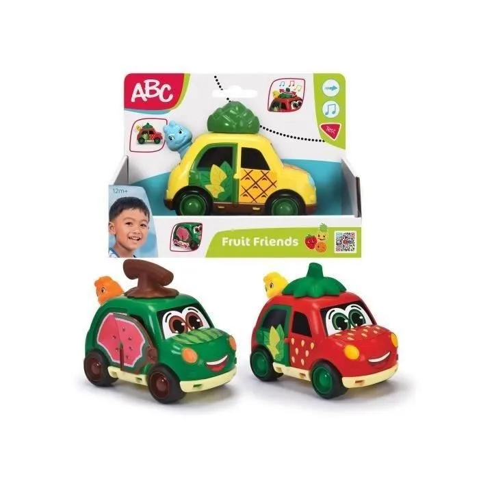 Dickie Toys ABC Fruit Friends 3 modelos - Funciones de sonido y accesorios - A partir de 12 meses Dickie Toys ABC Fruit Friends 3 modelos - Funciones de sonido y accesorios - A partir de 12 meses