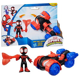 Hasbro Marvel Figura de Acción Miles Morales con Tecno-Moto Spidey G2460 - Juguete para niños +3 años