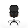 PIQUERAS Y CRESPO Silla de oficina Jorquera Sincro Naranja y Negro