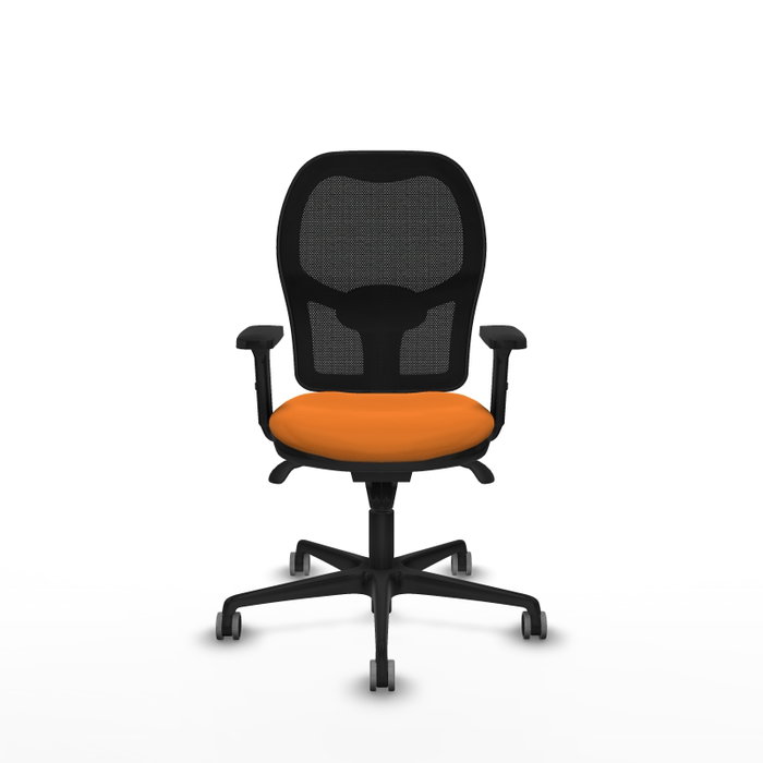 PIQUERAS Y CRESPO Silla de oficina Jorquera Sincro Naranja y Negro PIQUERAS Y CRESPO Silla de oficina Jorquera Sincro Naranja y Negro